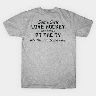 Girls Watching Hockey T-Shirt